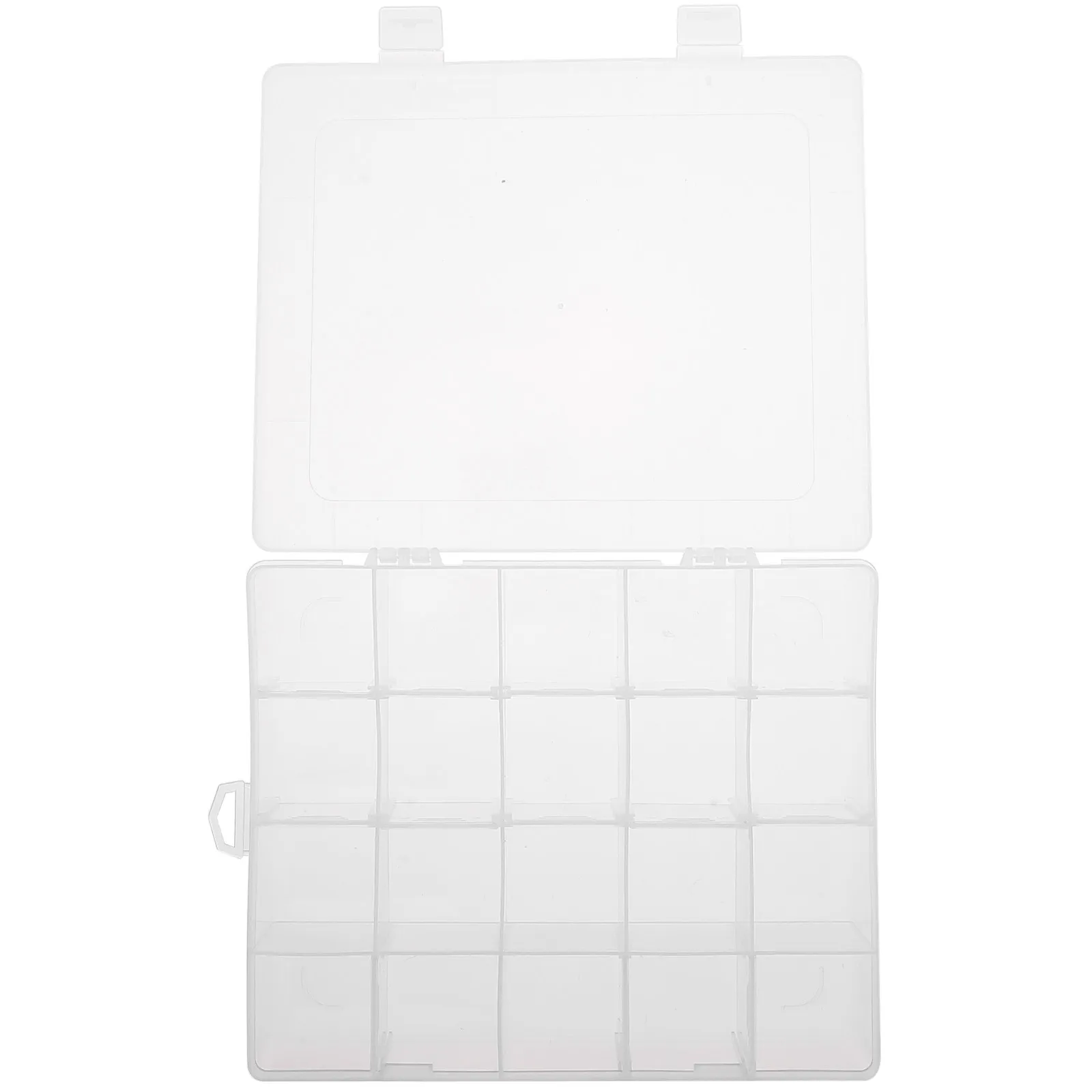 

3Pcs Compact Transparent Bead Storage Box with Compartments for Jewelry Organizing Home Office Supermarket Rhinestone Bead