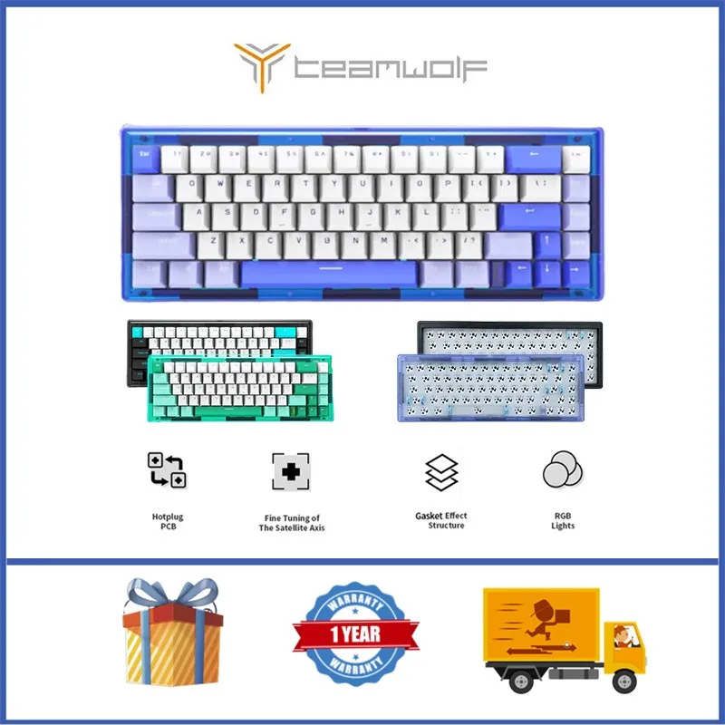 ciy gas67 wireless teclado mecanico bluetooth estrutura junta faca voce mesmo hot plug teclado personalizado 01