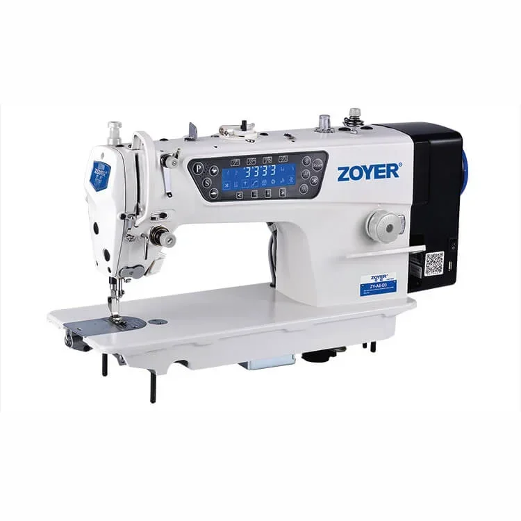 ZY A6 D3 zoyer speaking  direct drive auto trimmer high speed lockstitch industrial sewing machine for garment