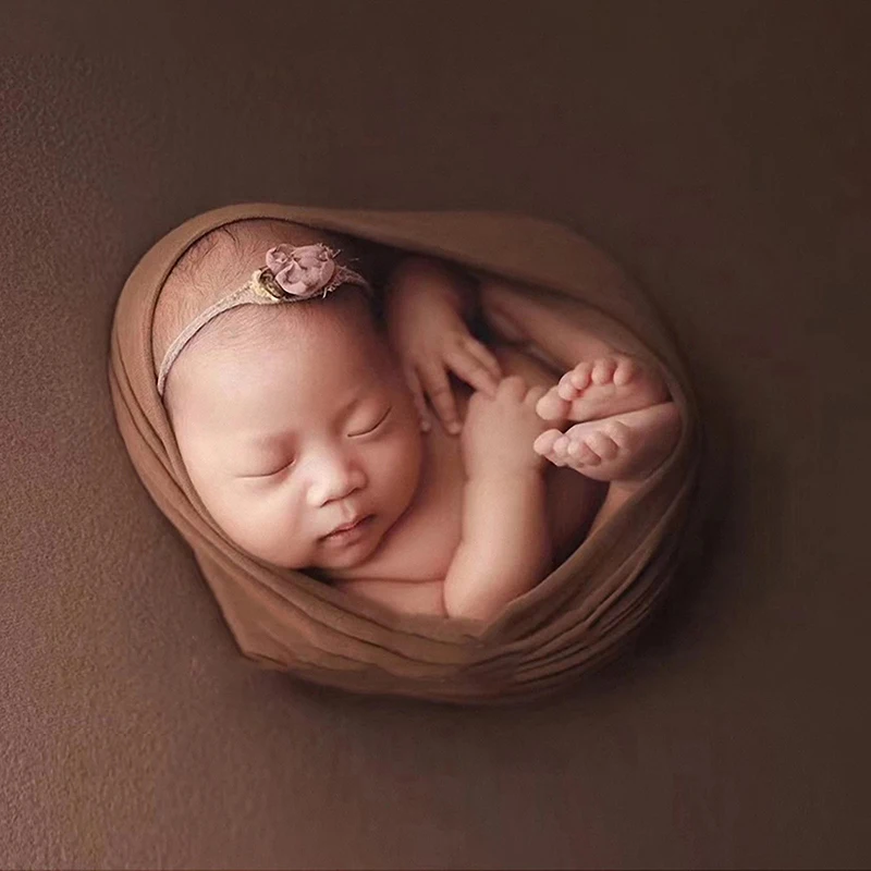 Involucro per fotografia neonato, fascia per bebè morbida e confortevole per oggetti di scena per foto per neonati completi per servizio fotografico per neonati puntelli per servizio fotografico per bambini