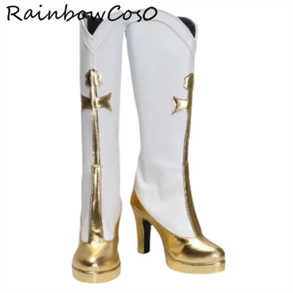

Tomoe Mami Cosplay Shoes Boots Game Anime Party Halloween RainbowCos0 W4942