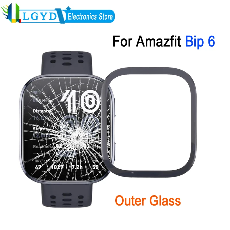 

Внешнее стекло для часов Amazfit Bip 6, Bip6 переднее стекло, крышка экрана, запасная часть для ремонта