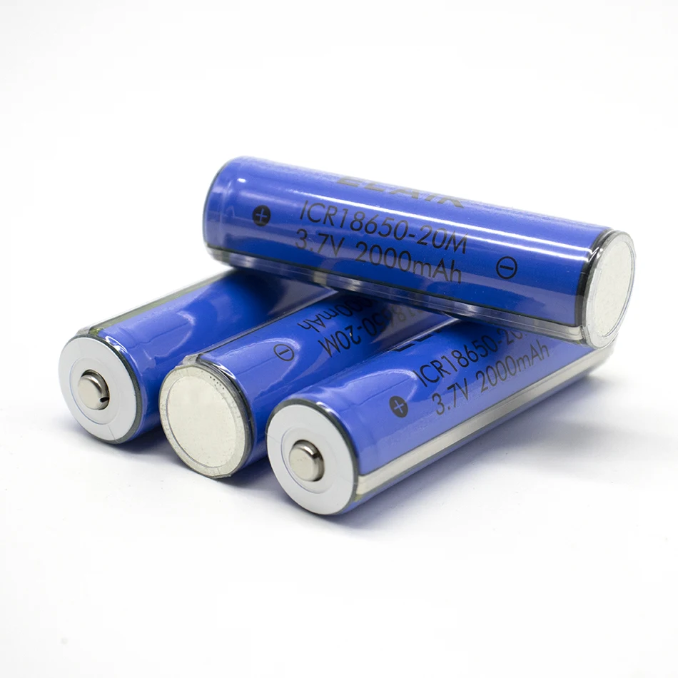 ICR18650 3.6V 2000mAh rechargeable lithium battery stable performance Wide range of energy storage 20M-Pointed+PCB