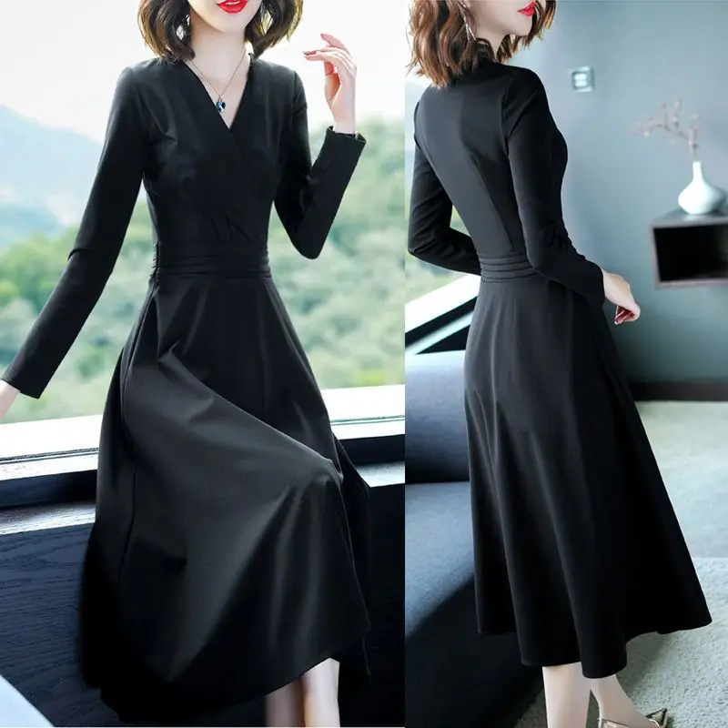 Occupational Female Summer Flounced Collar Clothes Workwear Elegant Business Office Pencil and Knee Dress Vestidos G27