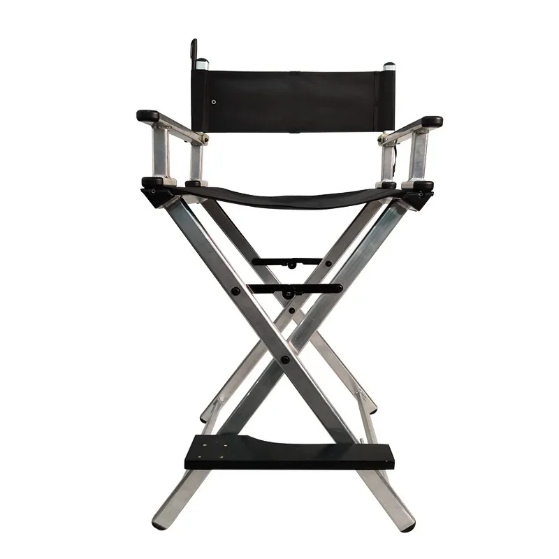 

Foldable makeup chair, aluminum alloy high-back hair chair, outdoor portable director chair