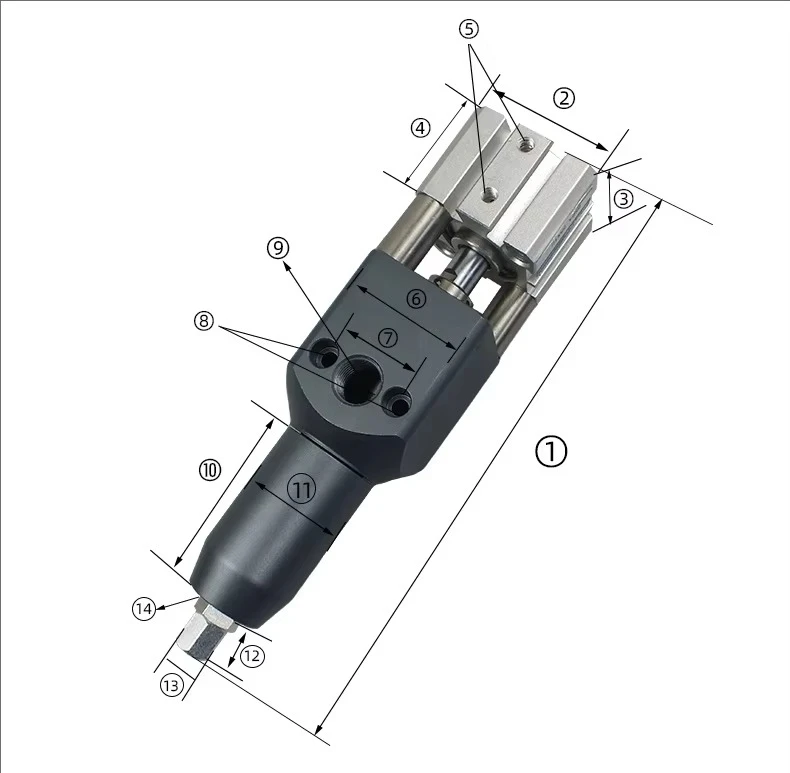 Suitable for Medium Low Viscosity Fluids VC-67 Square Short Silicon Valve - All Metal Structure