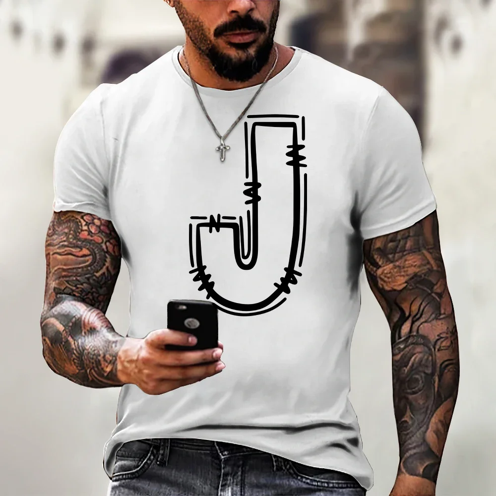 Men's 3D T-shirt Tight Fit, Breathable Sun-Protective, Vintage Classic for Workout & Street Casual - Print