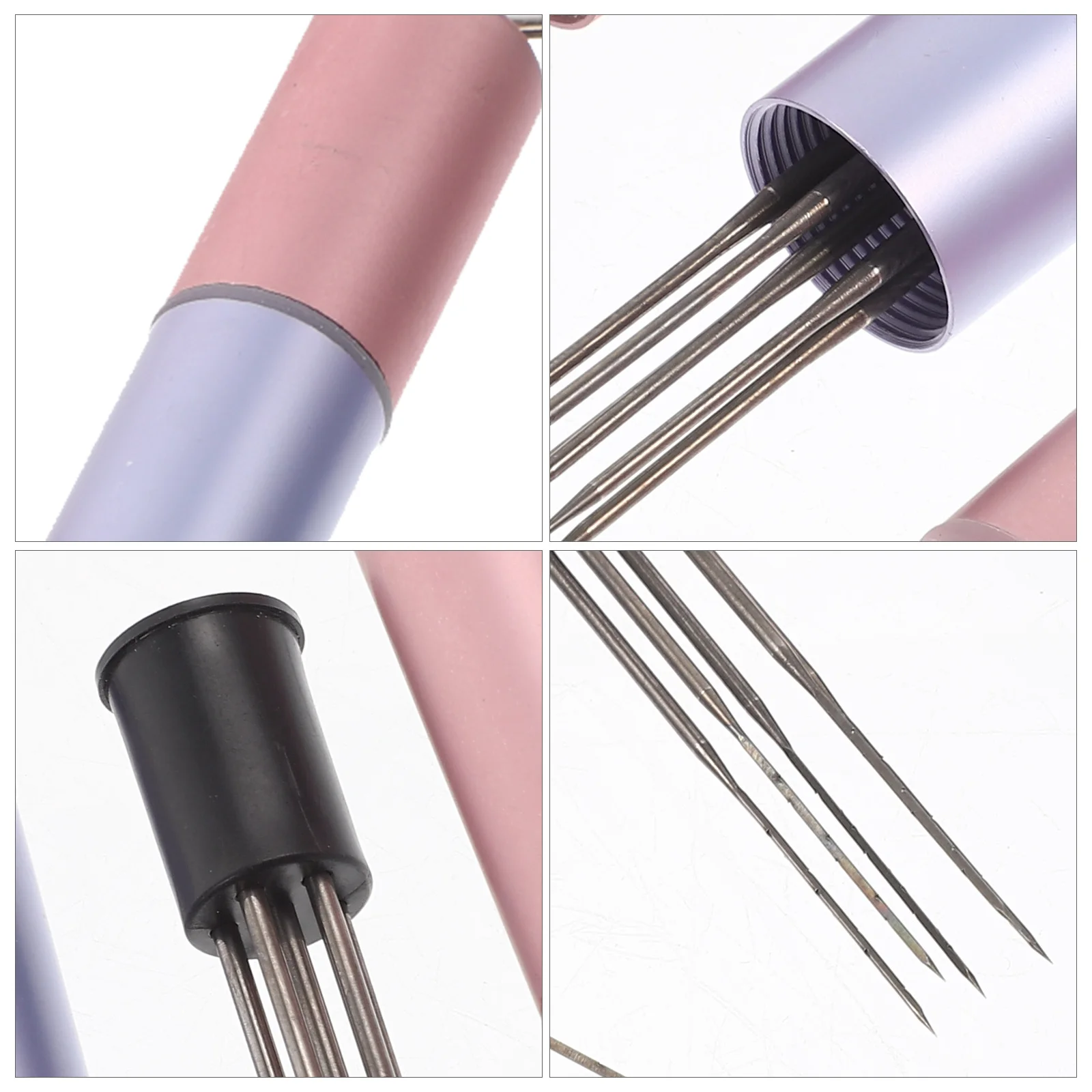 

1 set Punch Needle Embroidery Tool Diy Sewing Needle For Crafting Felting Supplies Wool Felt Tools Knitting Needles Fabric