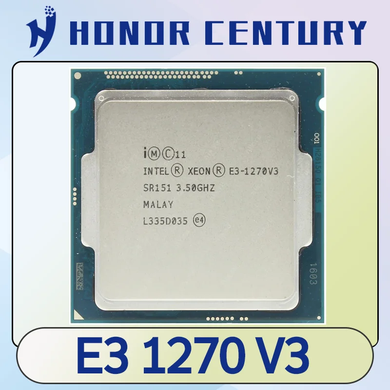 used Xeon E3 1270 V3 3.5GHz LGA 1150 4-Core CPU Processor SR151