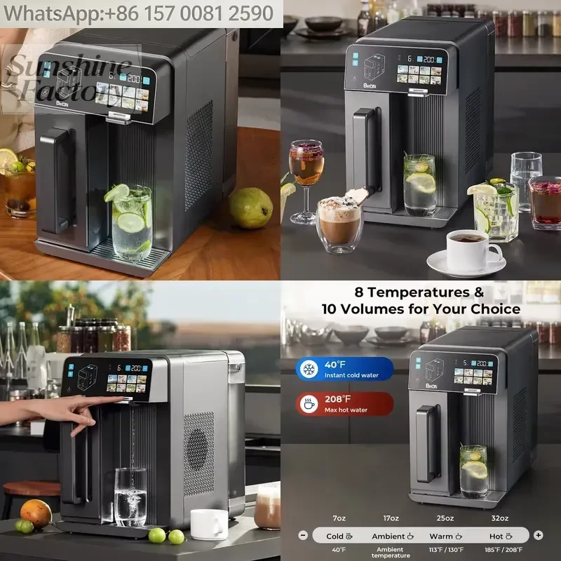 Touch Screen Smart Hot Cold Drinking RO Water Purifier with Big Capacity Tank