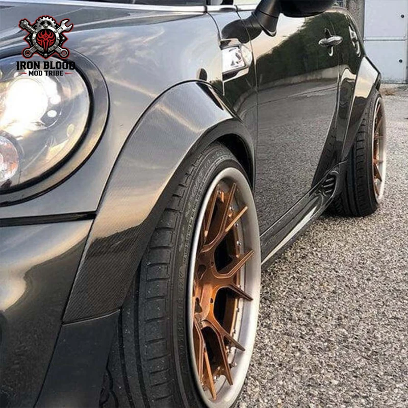 

Suitable for MINI Cooper JCW R56 R57 R58 R59 RSI model carbon fiber fender flares