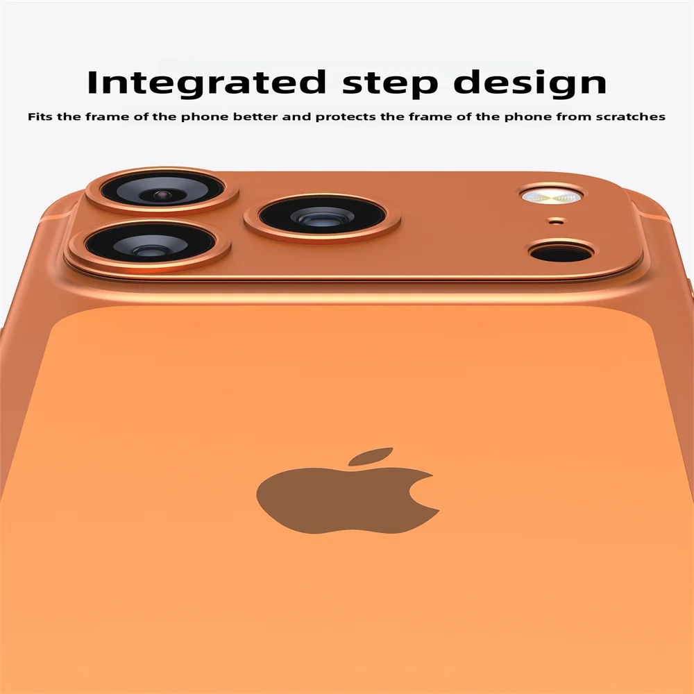 1-3Set Ultra HD سبيكة معدنية كاميرا فيلم آيفون الهواء 17 برو ماكس المضادة للخدش الزجاج المقسى عدسة حلقة حامي الملحقات #2