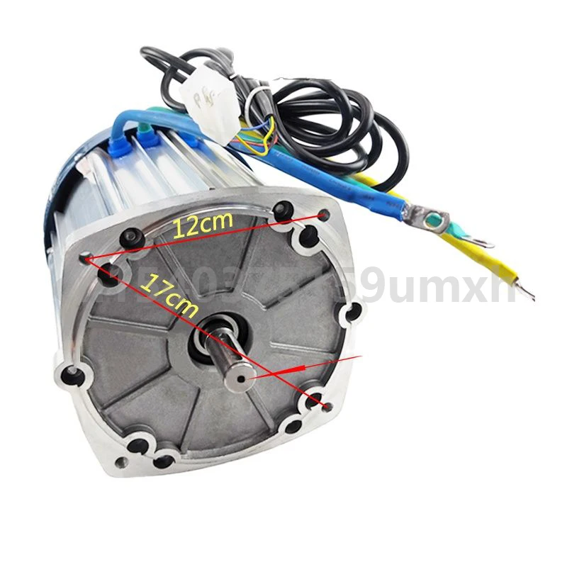 60V 72V 1500W 1800W 2000W 2200W Brushless Motor Without Gearbox Electric Car High Power Water Battery Electric Tricycle Motor