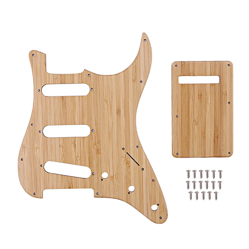 

Highly Recommended.Guitar Bamboo Pickguard SSS Guitar Pickguard Pickguard for ST Guitar