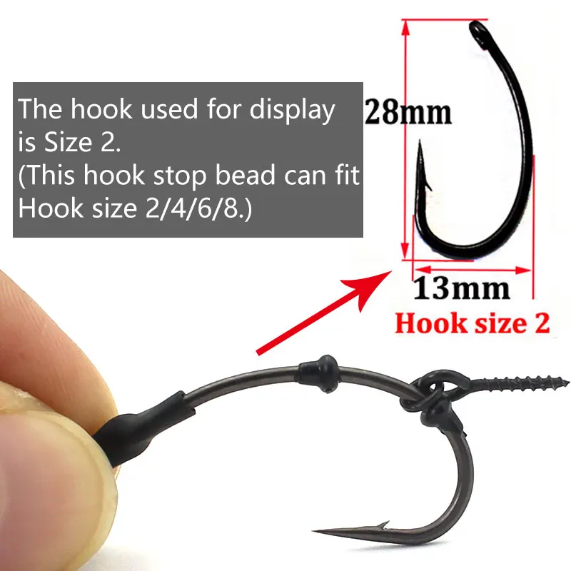 70 Carp Fishing Accessories Hook Stop Beads Hair Rig Bait Screws Swivel Rings Stoppers For Carp Coarse Terminal Tackle Fixator