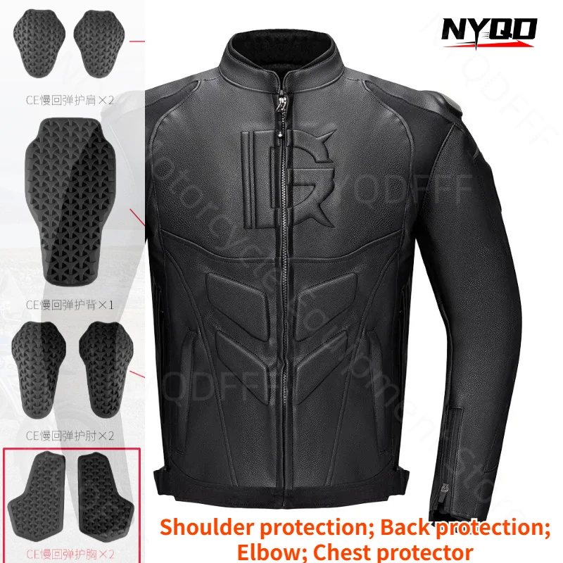 Motorcycle Riding Suit Winter Cold and Warm Racing Retro Jacket Knight Windproof Men's and Women's Motorcycle Leather Jacket