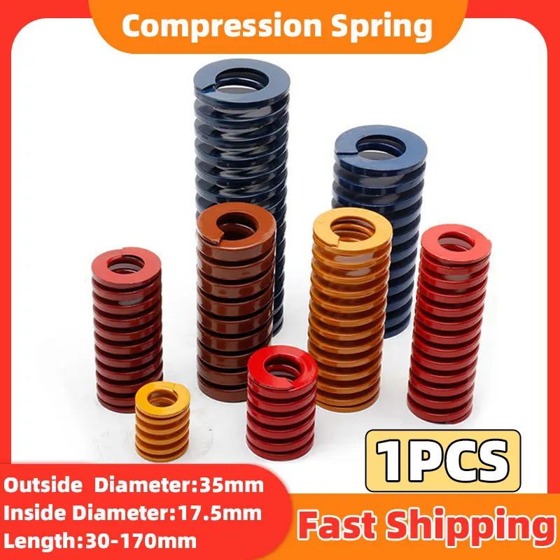 1PCS Compression Spring Mold Spring Spiral Stamping Die Springs for Support Lift Bars Tools OD 35mm ID 17.5mm L 30-175mm