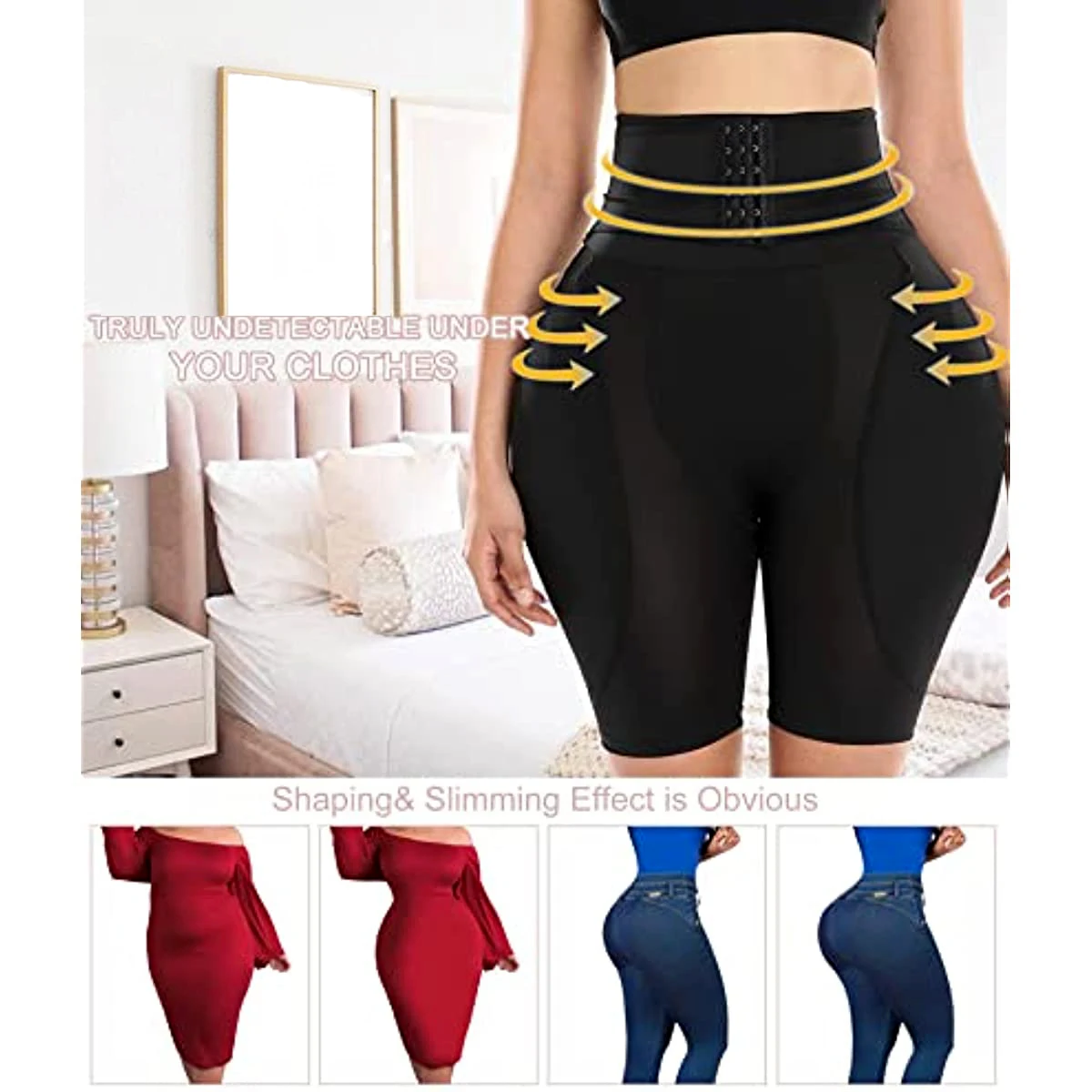 Hip Pads for Women Shapewear Butt Lifter Fake Ass Body Shaper with Butt Pads Hip Enhancer Panties to Make Butt Bigger Underwear