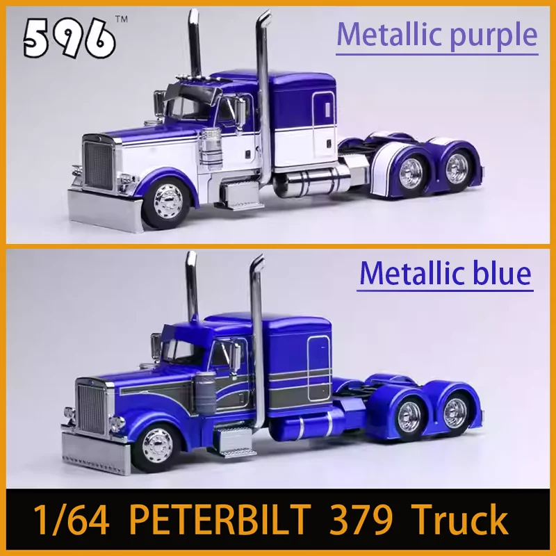 

Модель 596 1/64, масштаб PETERBILT 379, голова прицепа, модель автомобиля из сплава, орнамент, сувенир, коллекция, подарок для хобби