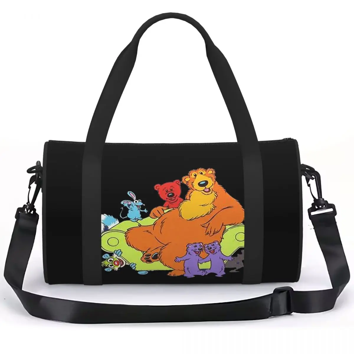 Family Bear In The Big Blue House 90 Tutter Luggage Bag Large Capacity Duffle Tote Bag Handbags Gym Bags Fitness