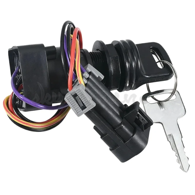 FOR Mercury Marine Quicksilver Outboard Motor replaces87-897716K01 3-Position Ignition Key Switch W/Harness 897716 8M0059686