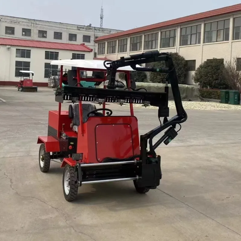 Adjustable Rod Ride-on Hedge Trimmer Electric Hedge Cutter with Automatic Obstacle Avoidance for Highway Park & Slope
