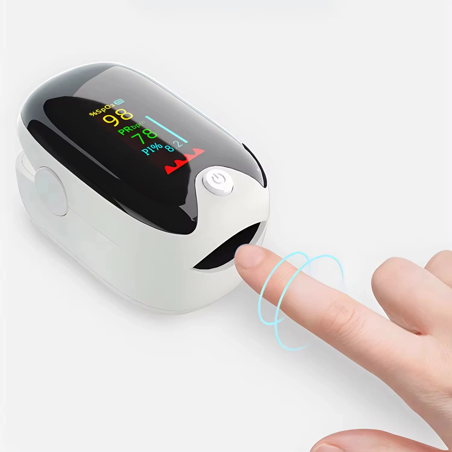 AJC digital oximeter of fingers Monitor Blood Oxygen Saturation Meter Pulse Oximeter Home Oximeter USB Rechargeale medical ﻿