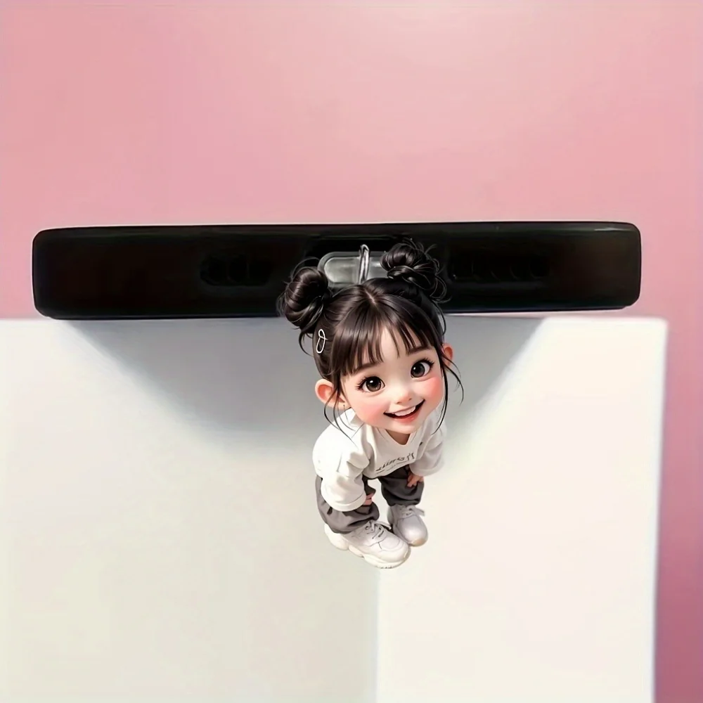 Accesorios a prueba de polvo para teléfono, colgante Universal, enchufe para teléfono móvil, enchufe antipolvo tipo C para Iphone, fácil de instalar, tapón antipolvo curativo para chica