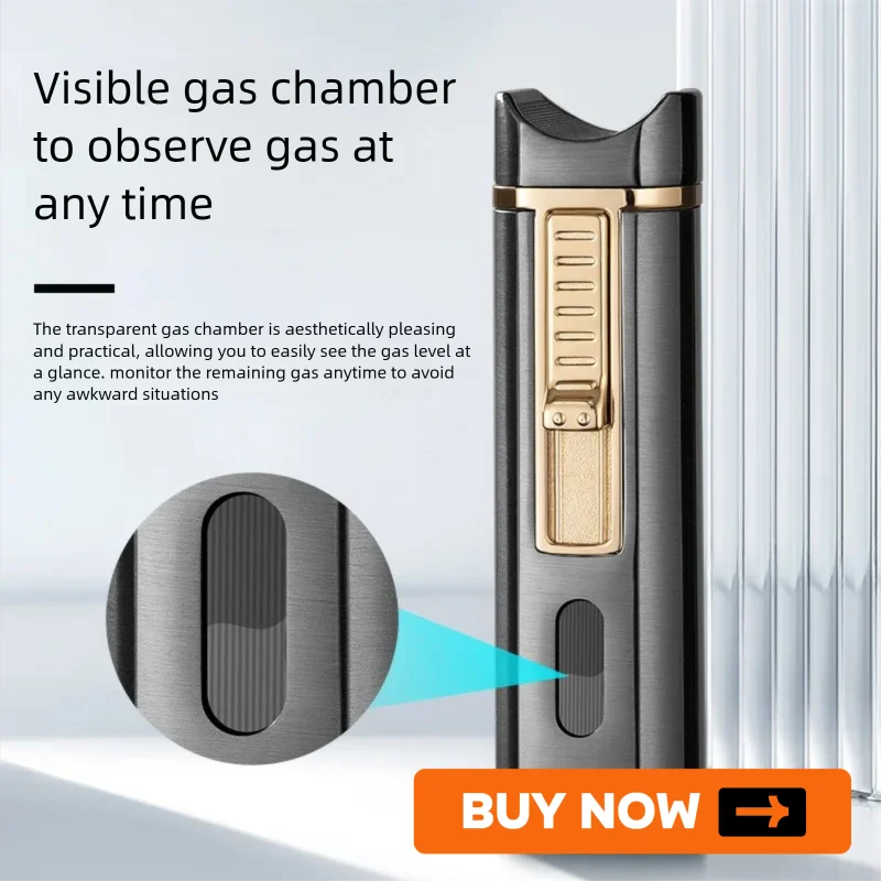 XFHJ-2501， Double fire straight forward, cigar specific, visible vent, with cigar clipper, windproof, all metal, lighter
