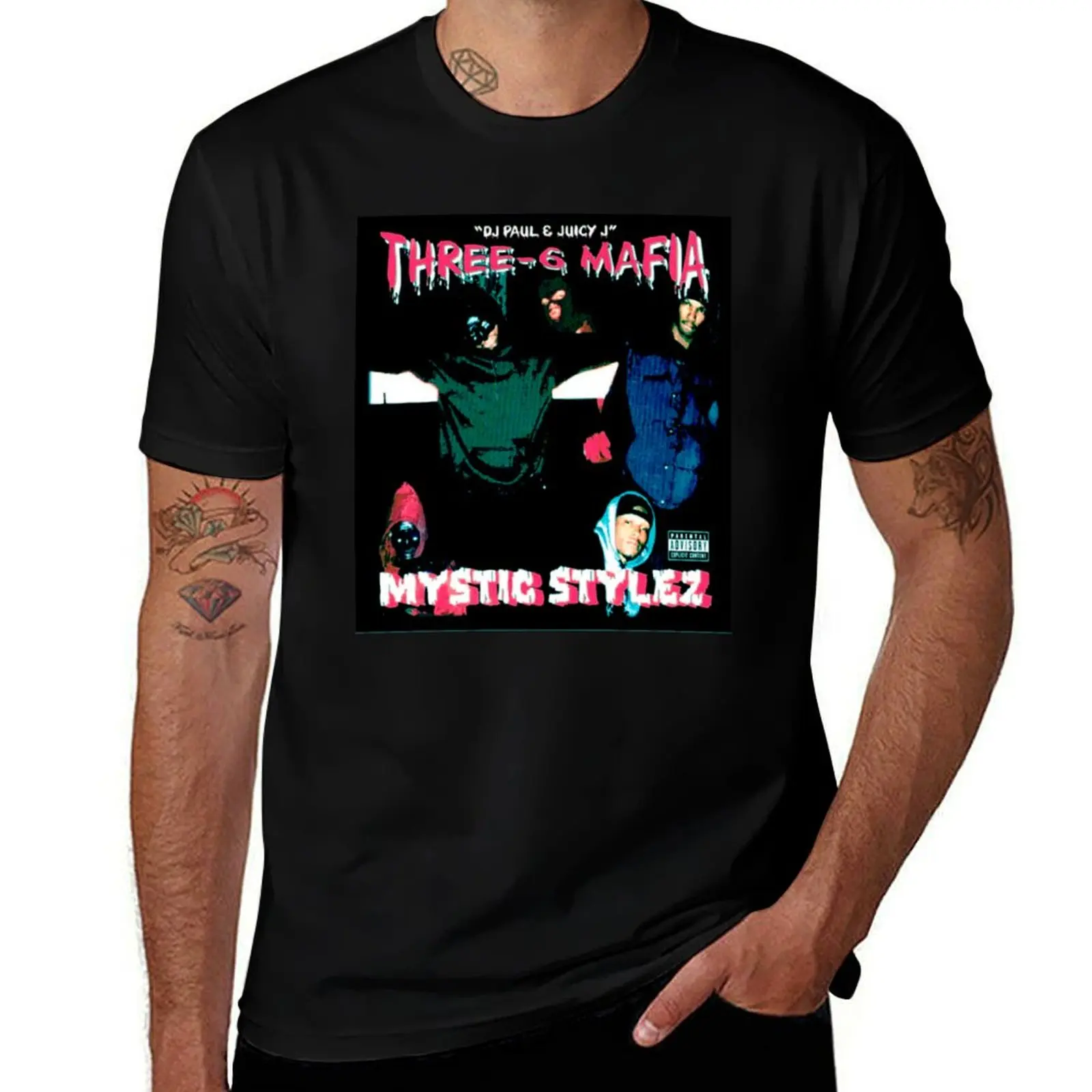 

Three Six Mafia Mystic Stylez Shirt T-Shirt Casual All Match Tee Shirt for Men