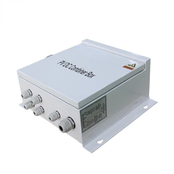 Ip65 5 In 1 Out 6 Strings 15a 1000v Dc Solar Pv Array Combiner Box With Circuit Breakers And Lightning Arrester