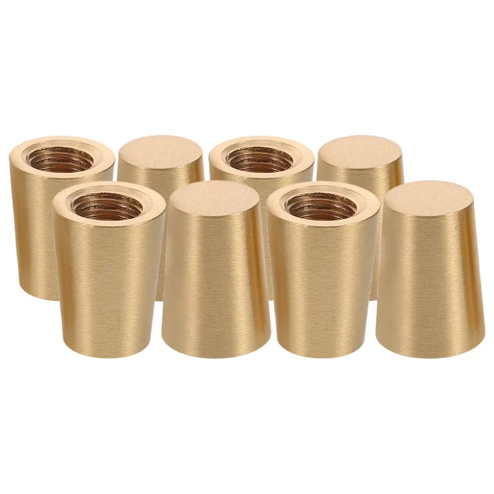 8Pcs Brass Furniture Feet Cones Elegant Tray Stand Legs for Cabinets Protective Tray Riser Pads Furniture Leg Floor Protectors