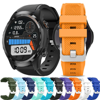 22mm Silicone Strap For Ticwatch Pro 3 Ultra GPS smartwatch Replacement Bracelet For TicWatch Pro 3 GPS GTX E2 S2 Strap Correa