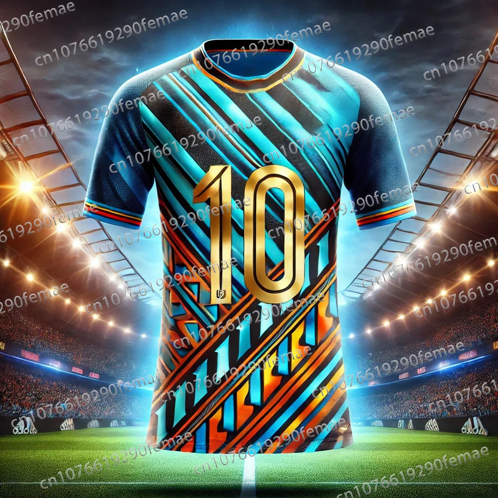 Classic Messi No.10 Printed Football shirt T-shirt, Breathable For Daily Use, Comfortable For Matches, Training Uniform