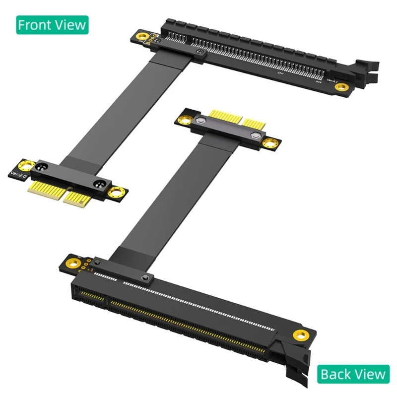 25 PCIE Gen3.0 1X đến 16X Risers Cáp PCIExpress PCIE X16 Extender Khuỷu tay góc phải