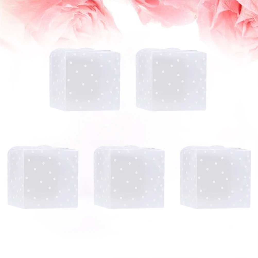 

50 PCS Candy Box Easy to Assemble Boxes Wedding Gift PVC Favor Chocolate Translucent