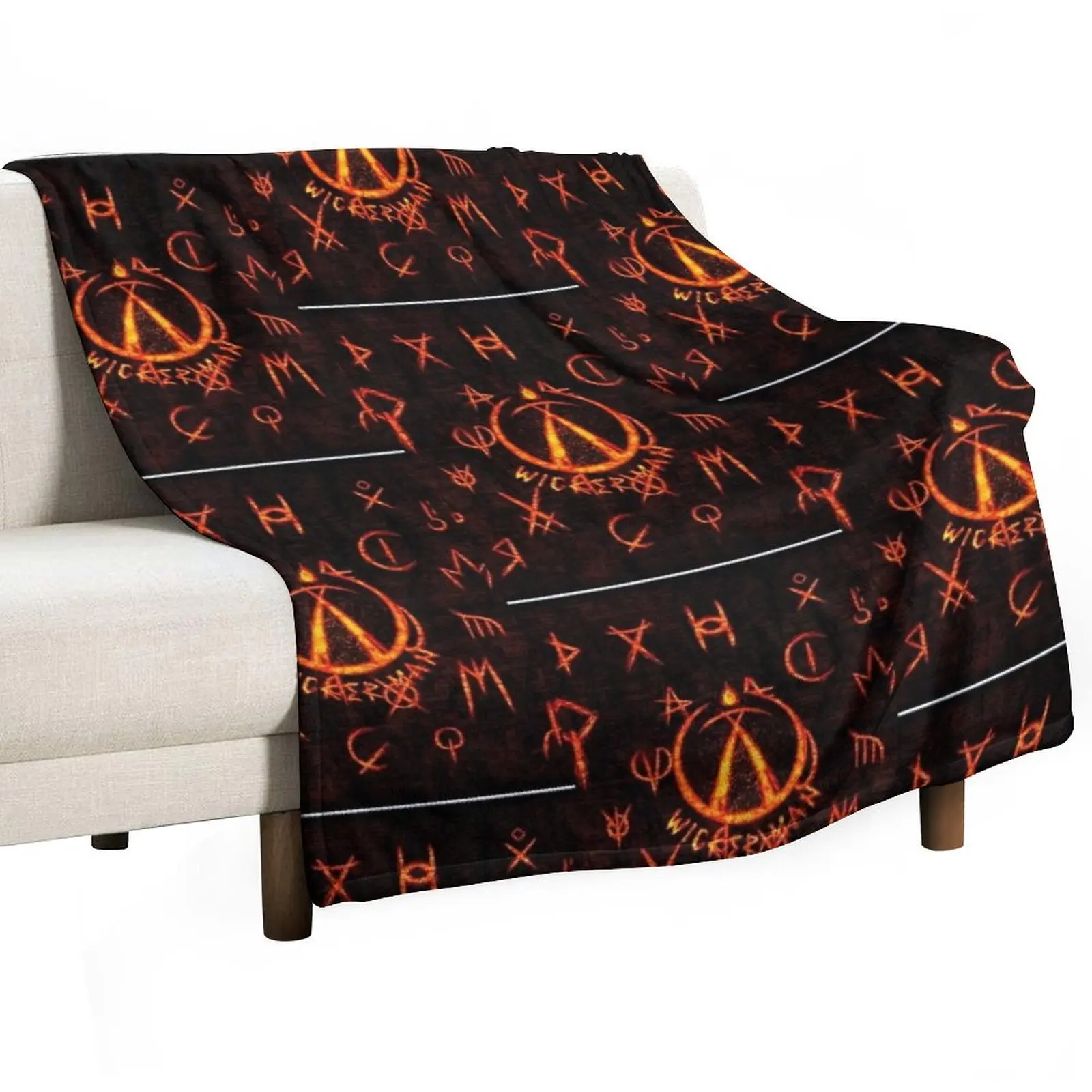 Wicker Man Alton Towers Graphic Throw Blanket Beach wednesday Blankets For Bed Loose Blankets