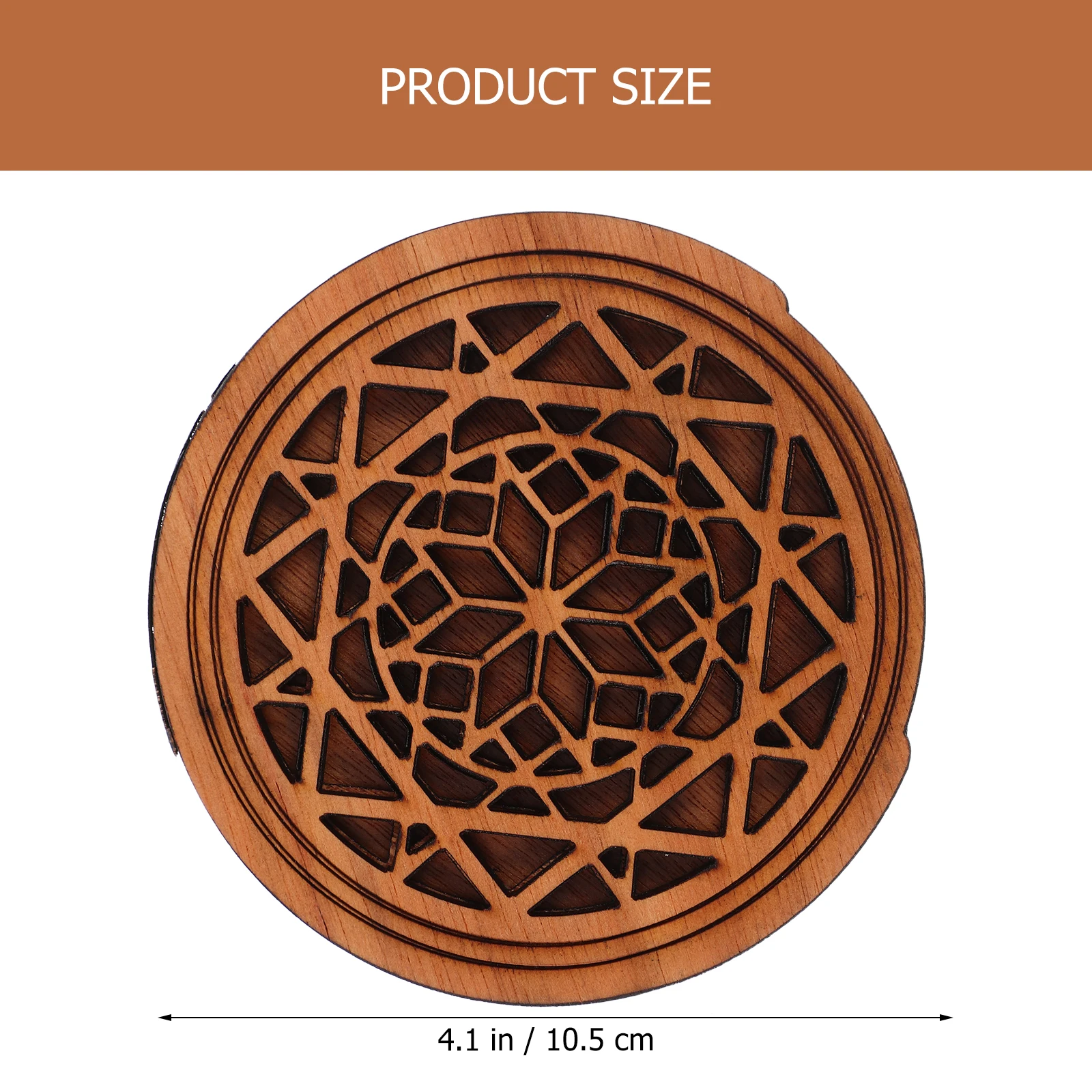 

Wooden Soundhole Cover for Guitar Acoustic Resonator Screen Feedback Buster Light Brown Decorative Dampener Guitar Accessories