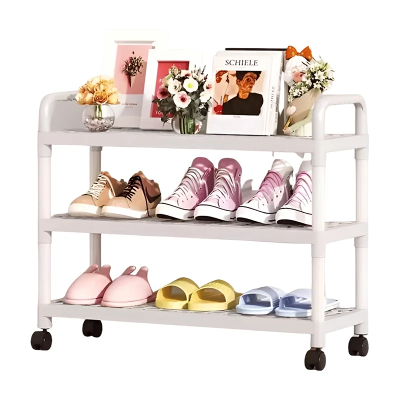 

AEE4-Окремостоящая полка для обуви Простая полка для обуви Многослойный небольшой шкаф для обуви для входа
