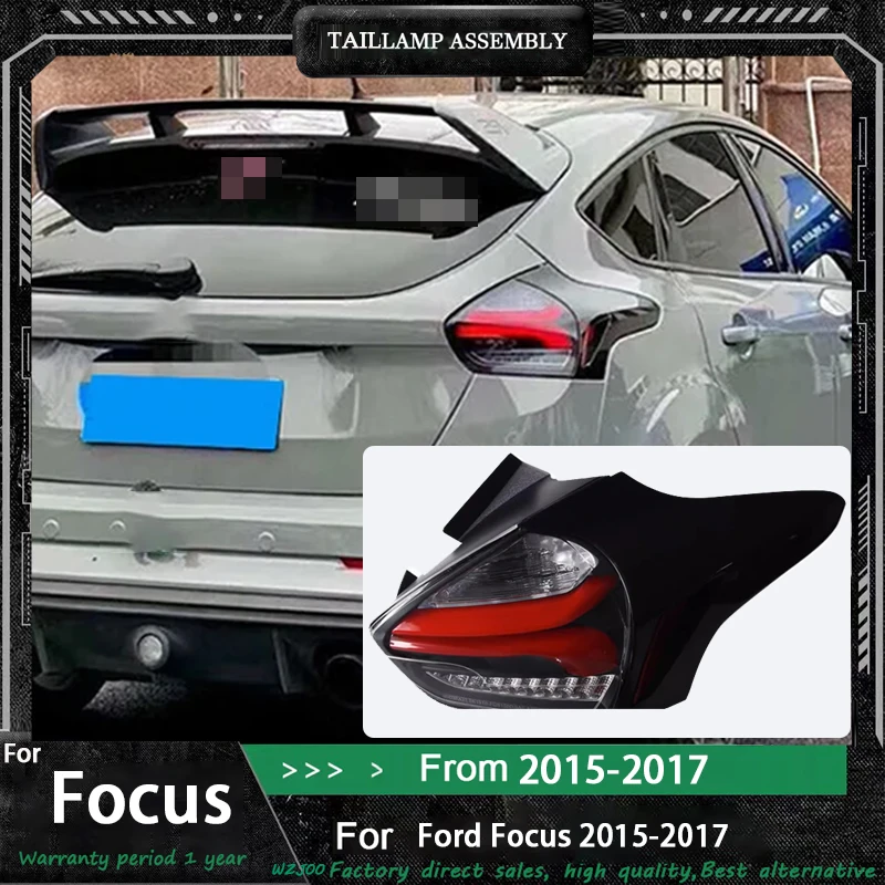 

Taillights For Ford Focus 2015-2017 Refit Automotive Assembly Hatchback Rear Lamps Halogen Reversing Streamer Turn Signal Lights