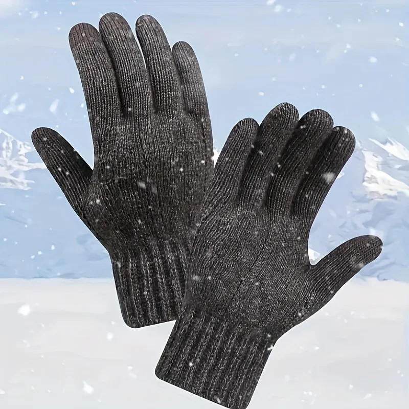 Winter Men Women Skiing Gloves Thicken Warm Touchscreen Sport Fishing Skiing bike gloves Windproof Snowboarding Warm Mittens