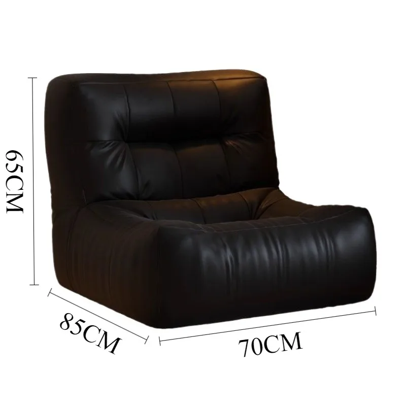 Leather Living Room Sofa Lounger Comfortable Soft Modern Sofas Relaxing Lazy Simple Sofa Home Interior Decorative Furniture - view 6