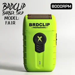 Professional BRDCLIP FA1R Electric Shaver 8000RPM Hair Trimmer 1200mAh ABS Shell Oil Head Salon Whitening Hair Trimming for Man