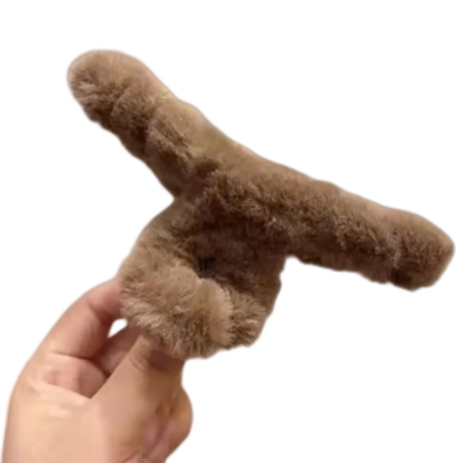 Neue 14 cm Elegante Plüsch Haar Clip Klaue Koreanische Mode Extra Große Nachahmung Kaninchen Plüsch Greifen Cawl Clips Mädchen Haar zubehör – Detail 7