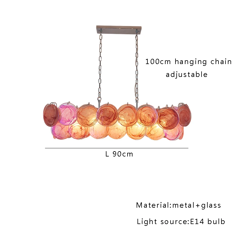 Murano Kroonluchter Grote Gebrandschilderde Lamp Art Designer luxe Lamp Voor Hotel Loft Villa Slaapkamer Bar Hal Villa Art Ambient lamp