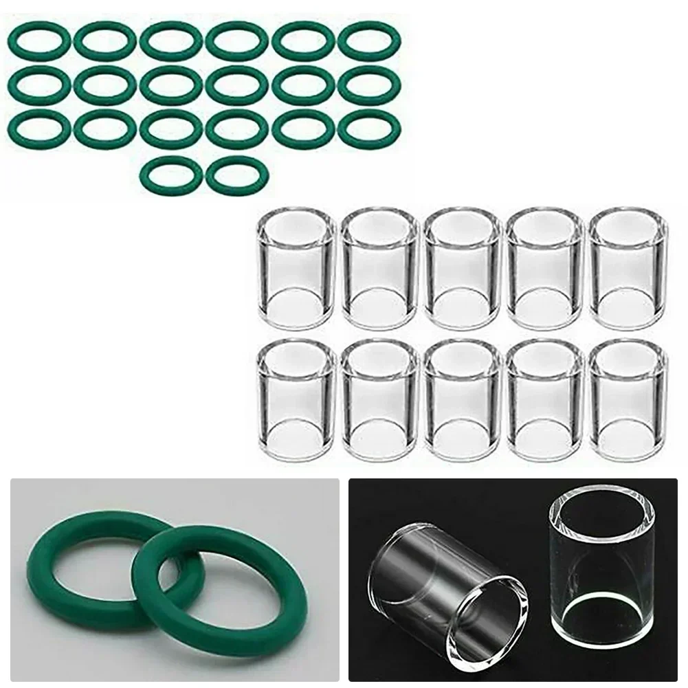 

Glass #10 Cup & O Ring For SR WP171826 & SR WP 920 TIG Welding Torch, Materials, Suitable For WP 17/18/26 & WP 9/20 TIG Torches