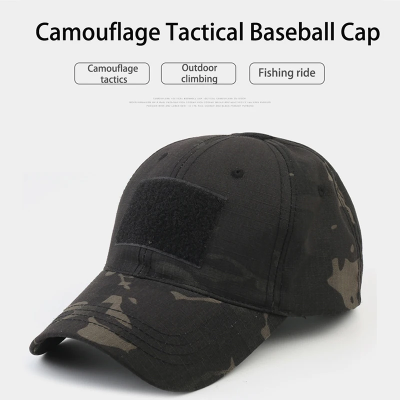 Sun Hats For Men Women Baseball Caps Camouflage Tactical Outdoor Soldier Combat Paintball Adjustable Hat Summer Snapback