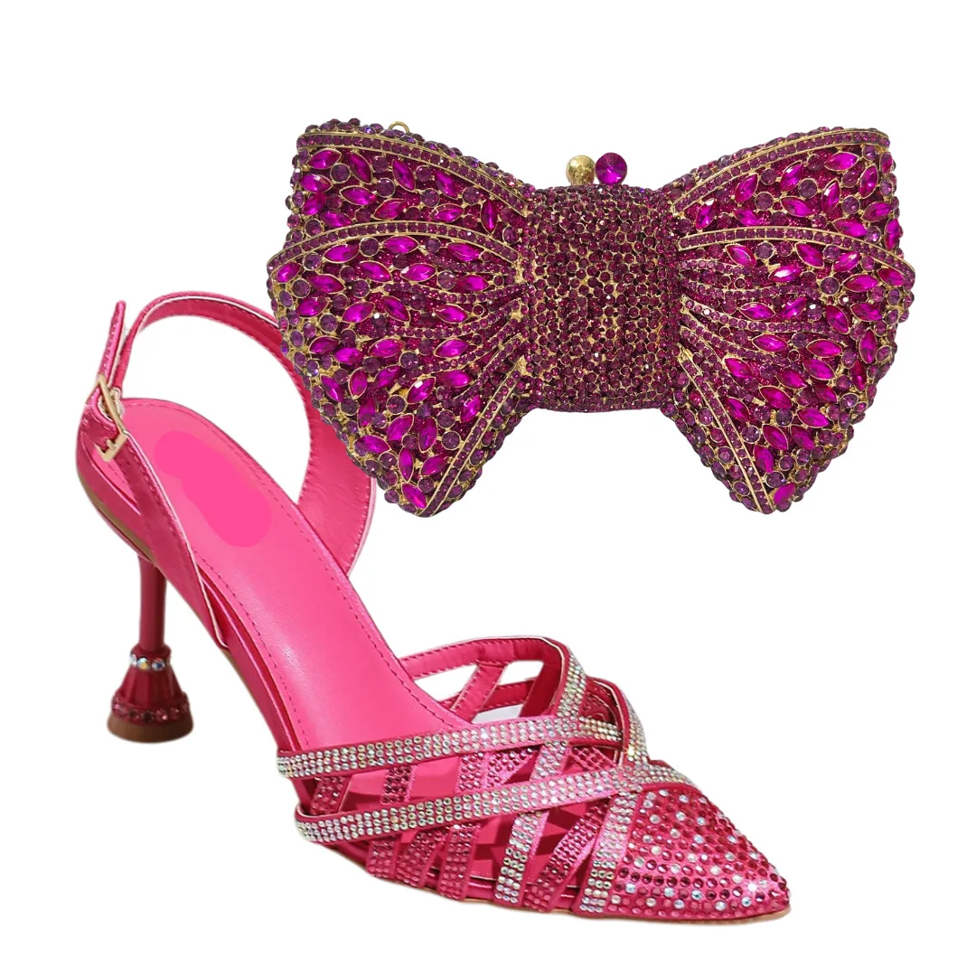 

LNATISNOVA Fashion Sandals Evening Banquet Women Pointed Toe High Heel Shoes Rhinestone Cross Tied Design Party Sense Open Heel