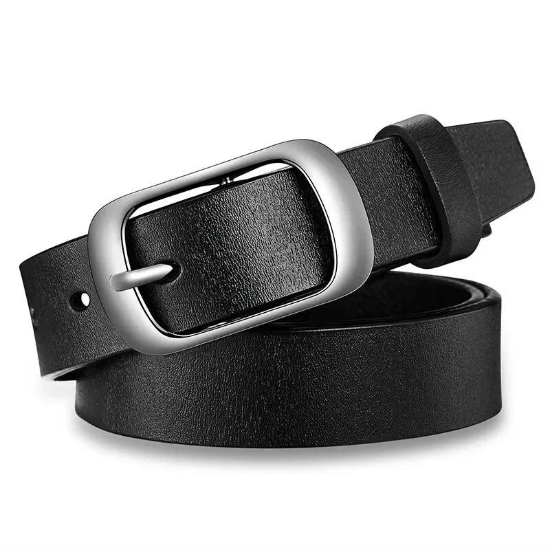 

2024 Womens and Girls Strap Casual Women Brief Genuine Leather Pin Buckle Belt Top Quality Lady Real Leather Jeans Belts