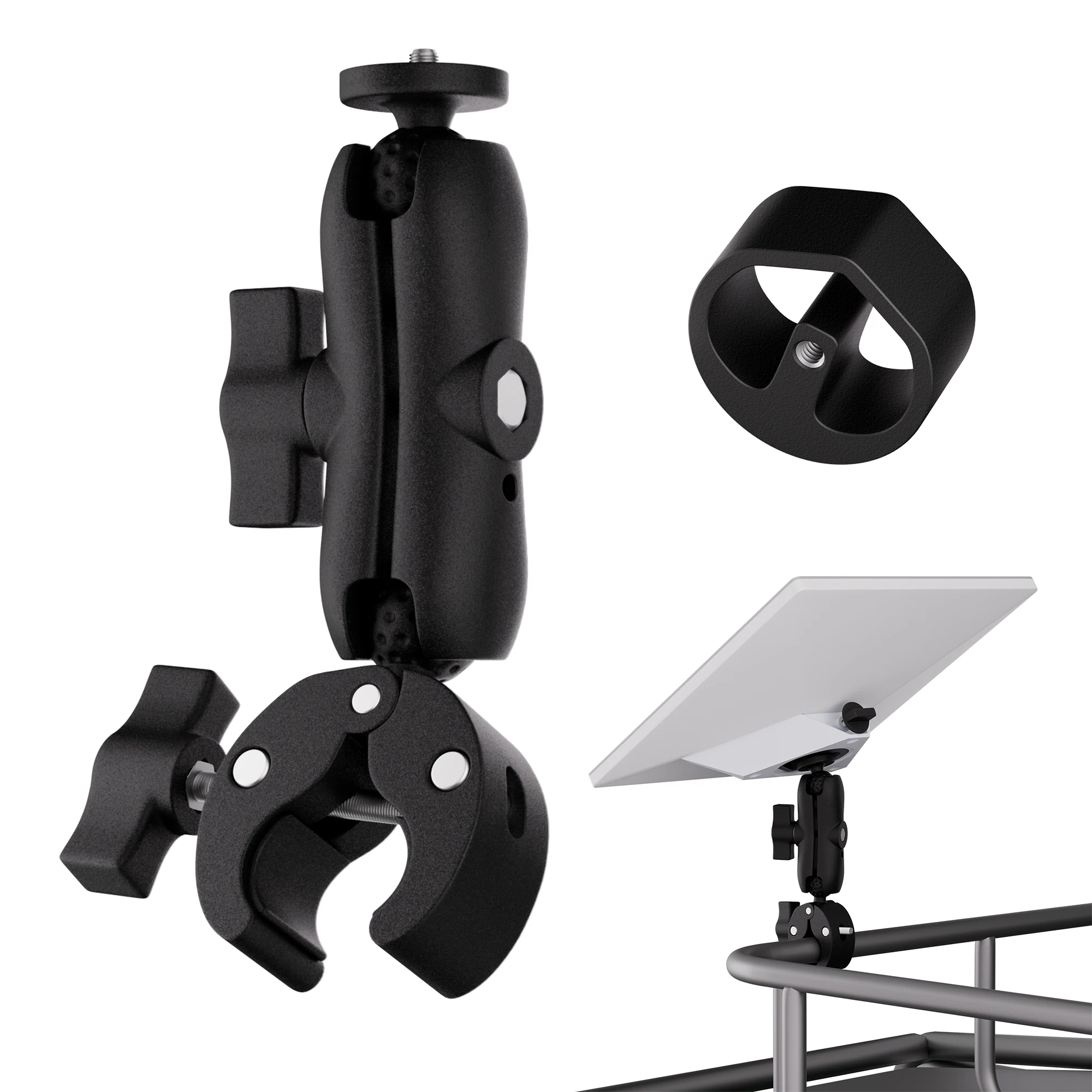 

Starlink Mini Mount 2025 New Upgraded, Starlink Mini Clamp Mount for Car RV Rack Compatible with 2025 New Version Pipe Adapter